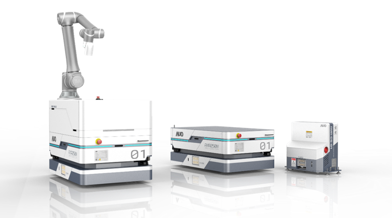 EMC易倍數位開發的自主式移動機器人（AMR250M），搭配全向輪並結合AI演算法、2D LiDAR、3D攝影機等技術，協助客戶實現產線全自動化