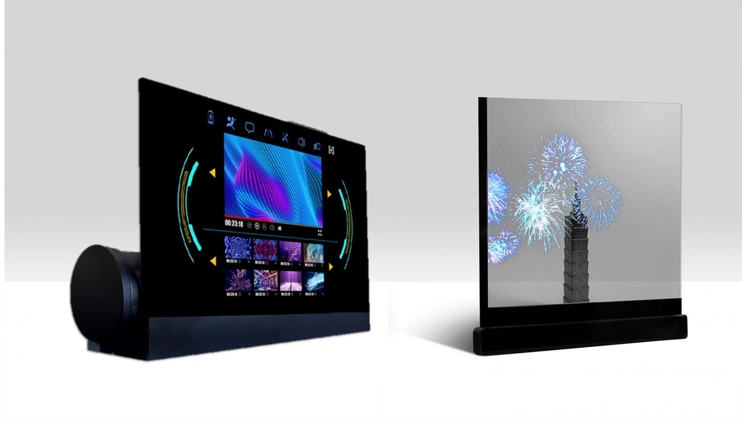 可卷式、折迭性、高透明